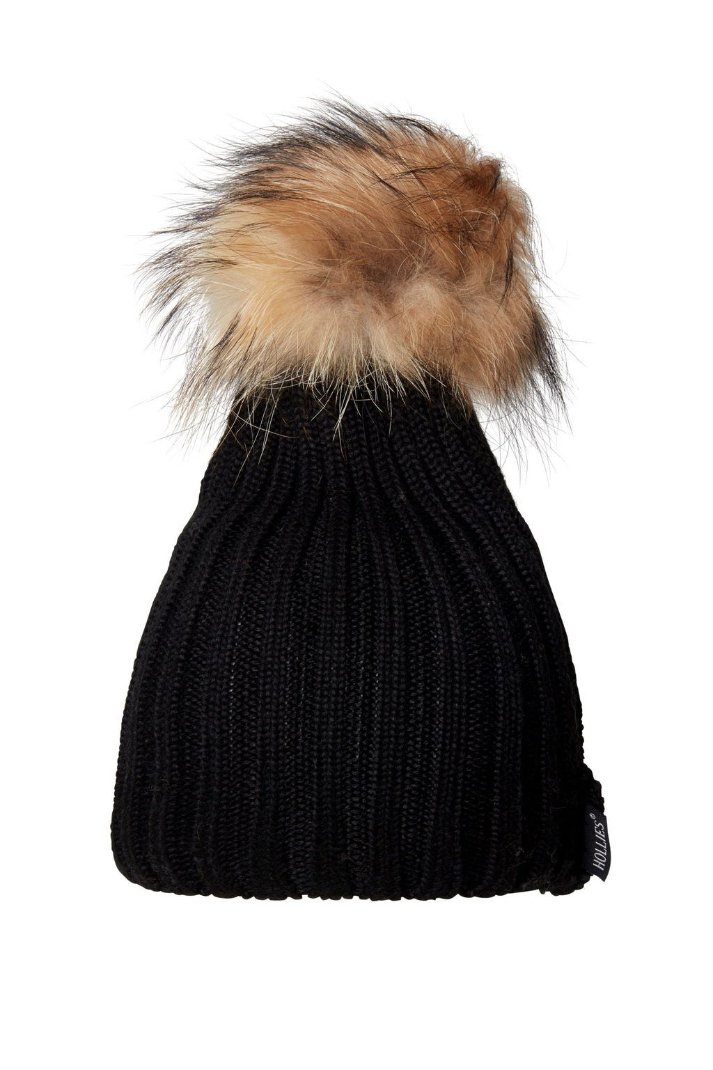 POM POM HAT CLASSIC BLACK/NATURE