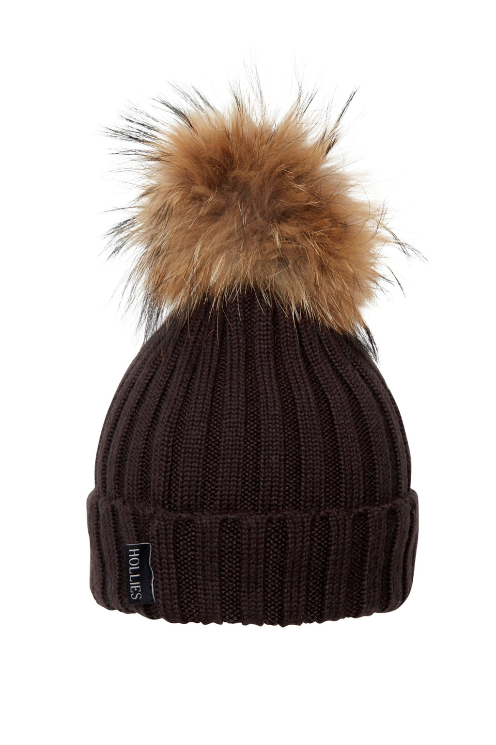 POM POM HAT CLASSIC BROWN/NATURE